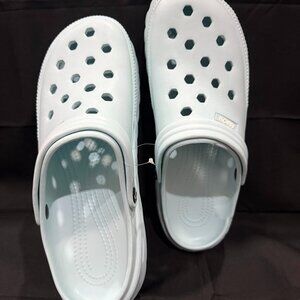 Amoji Unisex Garden Clogs Gardening Ice Blue Adults Size 30 Women’s 16,  Mens 15